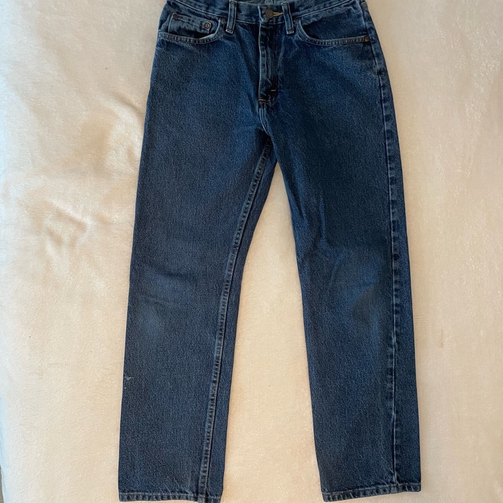 Blue low waisted wrangler jeans